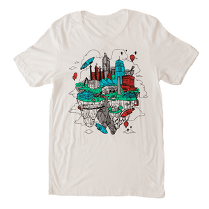 Floating KC | White Unisex Tri-Blend