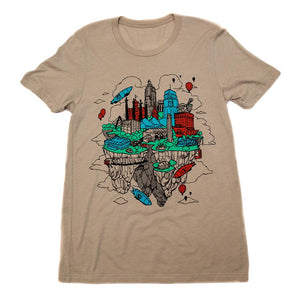 Floating KC | Tan Unisex Tri-Blend
