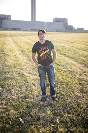 BBQ/Beer KC | Charcoal Black Unisex Tri-Blend