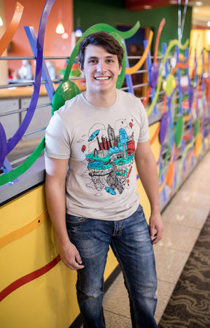 Floating KC | Tan Unisex Tri-Blend