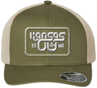 KCK/MO Trucker Cap | Olive and Tan