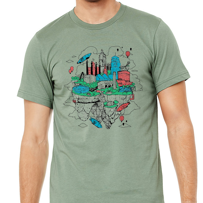 Floating KC | Sage 100% Cotton Unisex