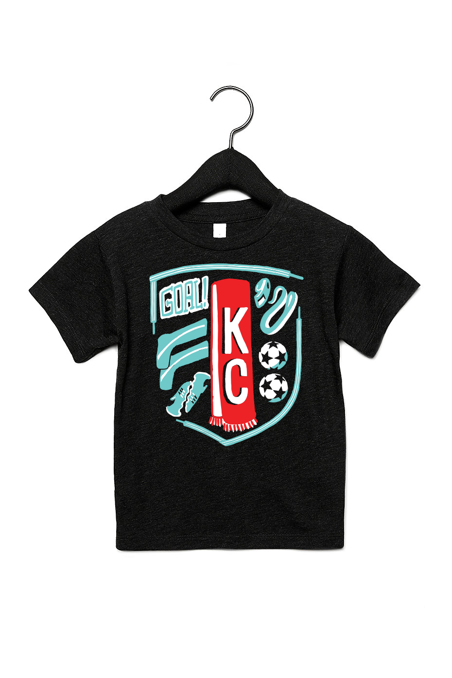 Goal | Charcoal Black Toddler Tee