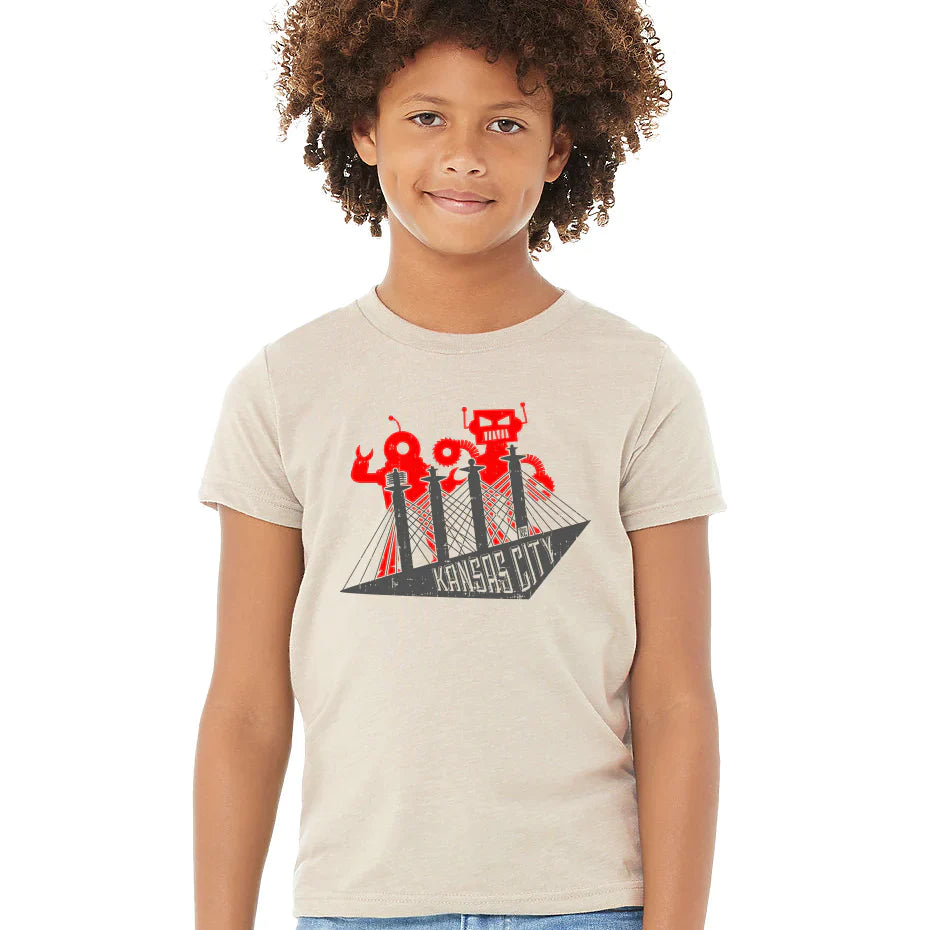 Robots | Heather Dust Youth Cotton-Blend