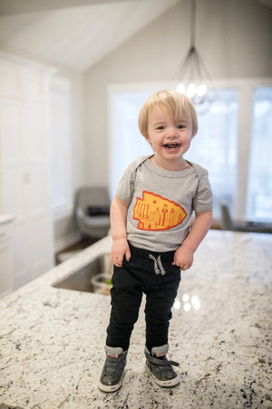 Arrowhead | Grey Baby Triblend Onesie
