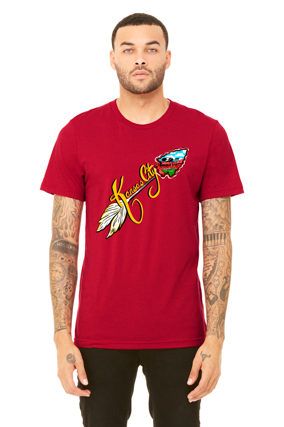 Kingdom Arrow | Red Unisex Tri-Blend