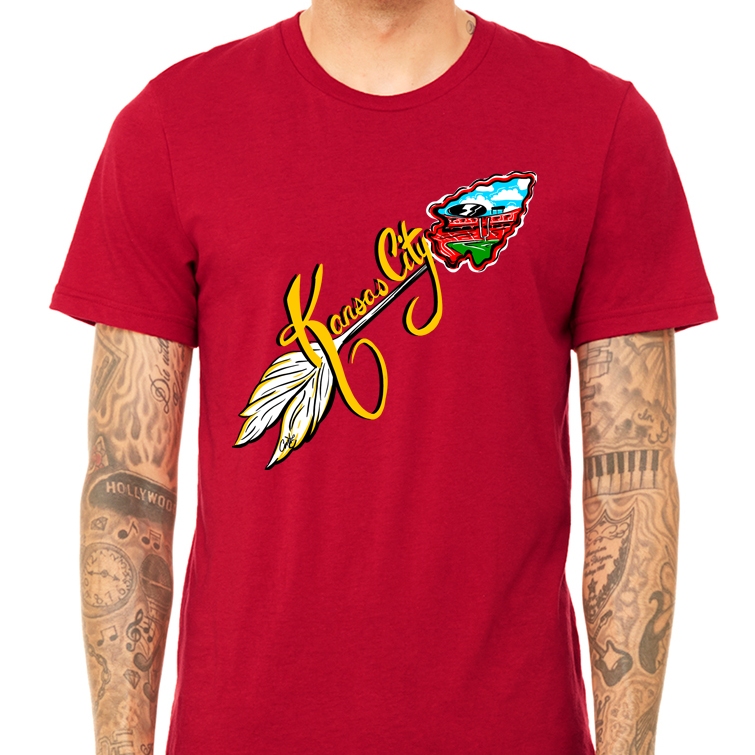 Kingdom Arrow | Red Unisex Tri-Blend