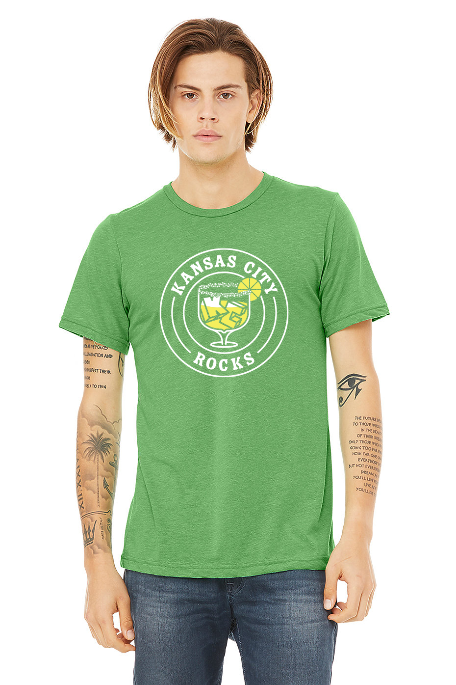Margarita Rocks | Green Unisex Tri-Blend