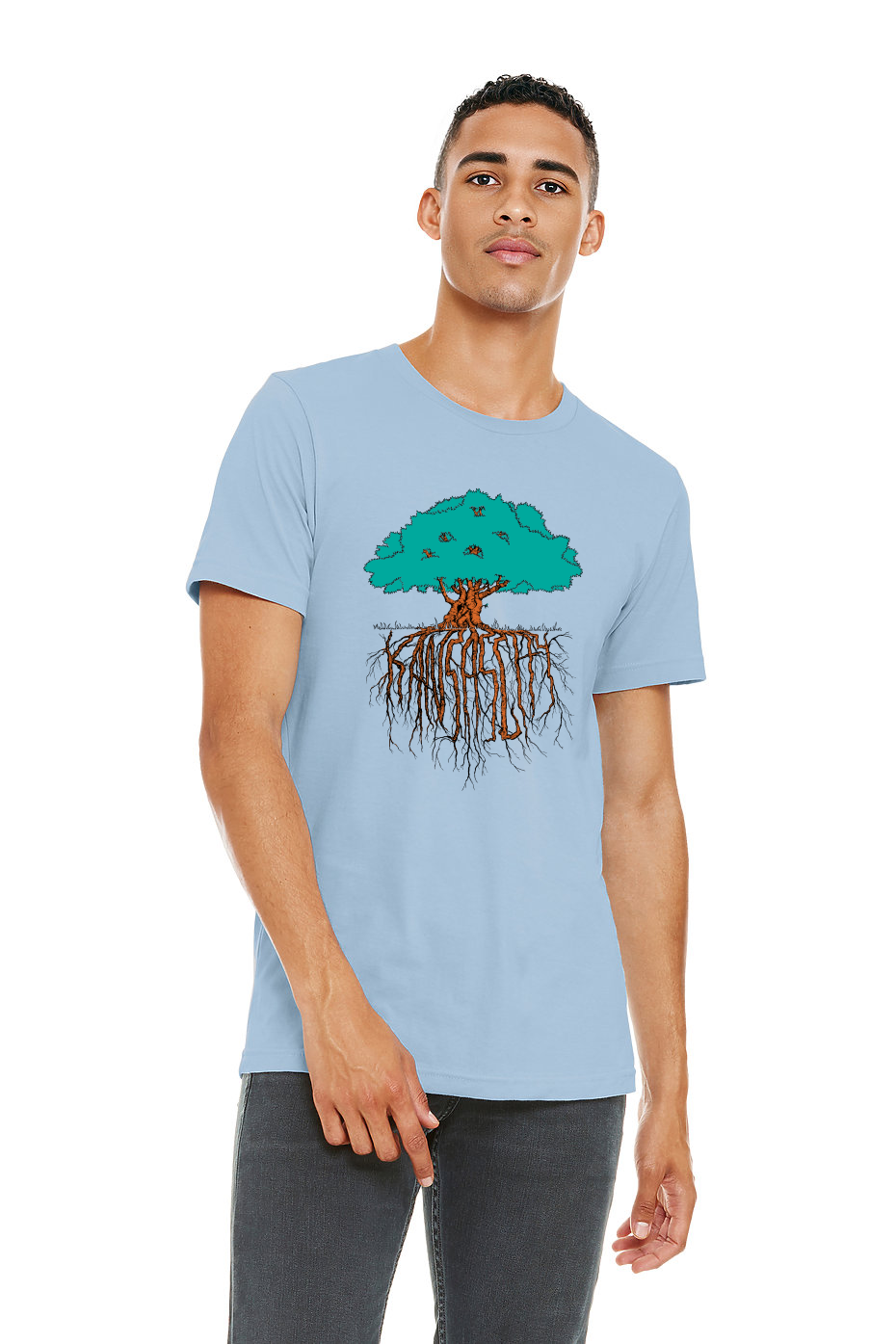 Roots KC | Sky Blue Unisex 100% Cotton