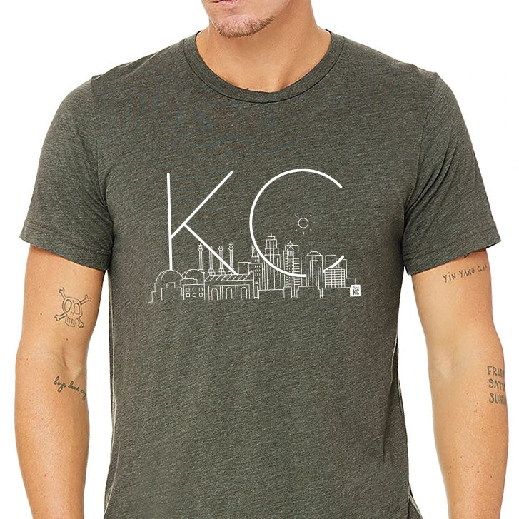 Skyline KC | Military Green Tri-Blend