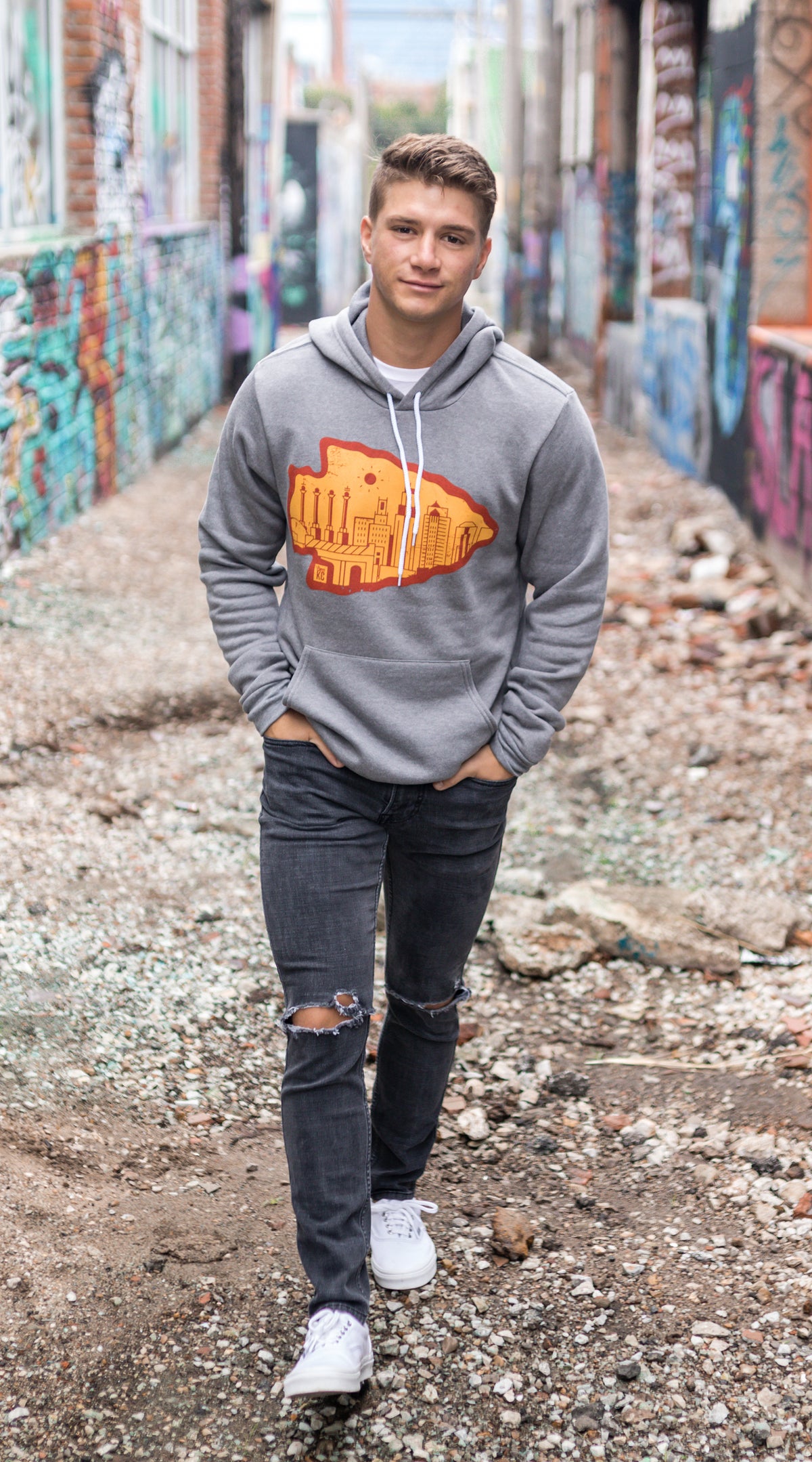 Arrowhead | Grey Unisex Hoodie