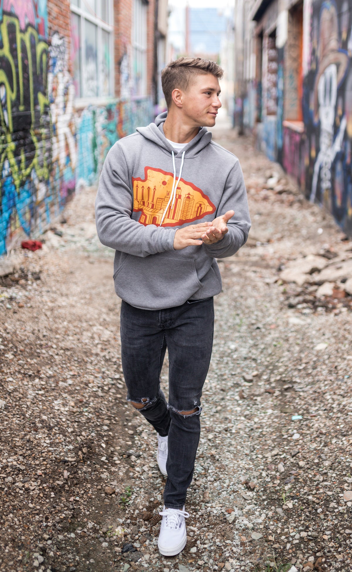 Arrowhead | Grey Unisex Hoodie
