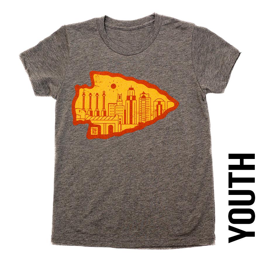 Arrowhead | Grey Youth Tee