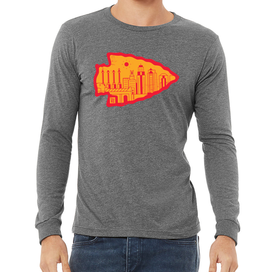 Arrowhead | Grey Unisex Long Sleeve