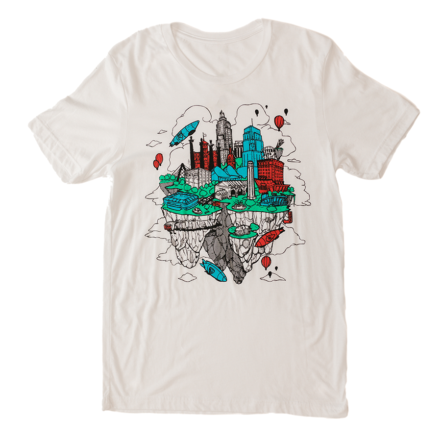 Floating KC | White Unisex Tri-Blend