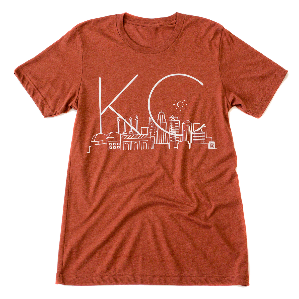 Skyline KC | Clay Unisex Tri-Blend