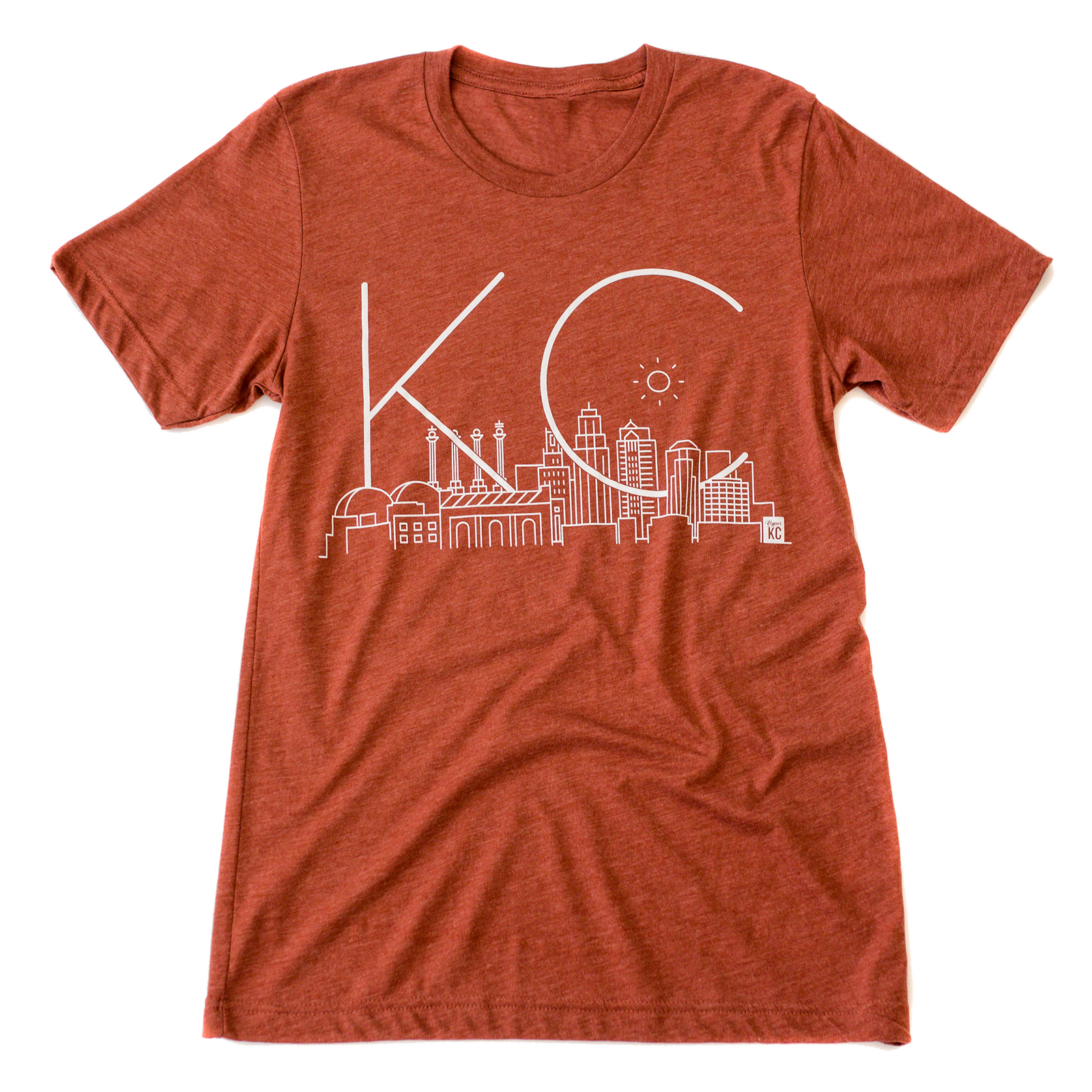 Skyline KC | Clay Unisex Tri-Blend