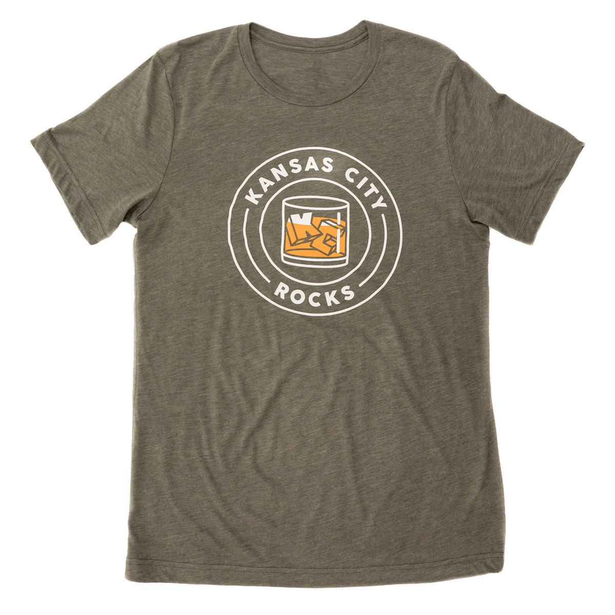 KC Rocks | Military Green Unisex Tri-Blend