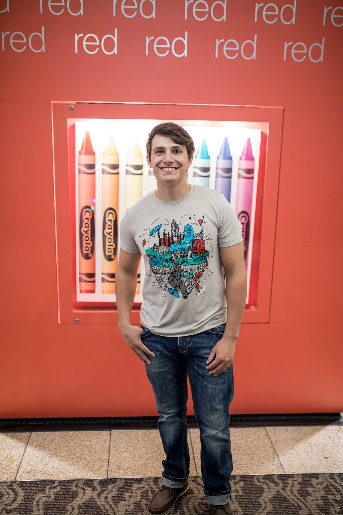 Floating KC | Tan Unisex Tri-Blend